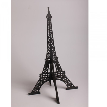 Tour Eiffel noire en bois