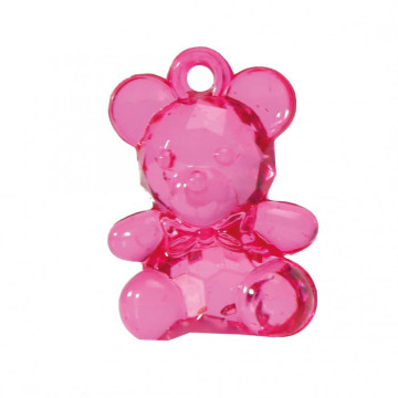 Lot de 10 Oursons en plastique uschia à suspendre 3,4 cm
