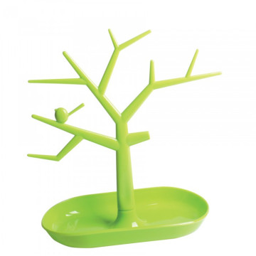 Arbre présentoir vert en plastique
