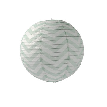Lanterne Chevron menthe 35 cm