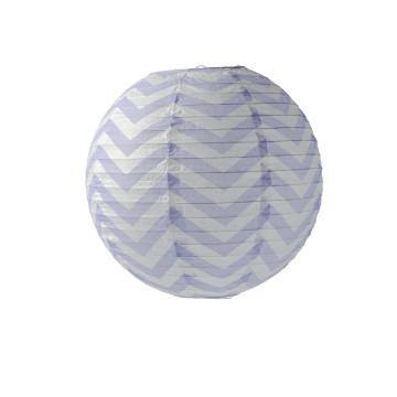 Lanterne Chevron lavande 35 cm