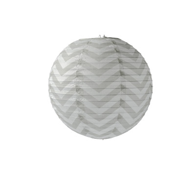 Lanterne Chevron gris 35 cm