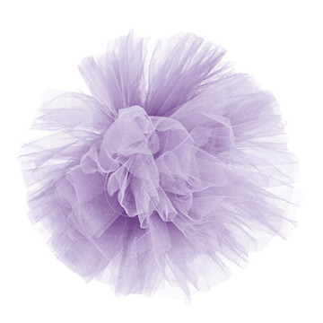 Pompon lilas en tulle 30 cm