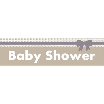 Bannière baby-shower garçon 2,44 m