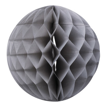 Boule alvéolée grise 30 cm
