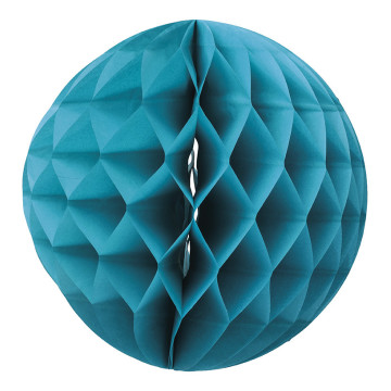 Boule alvéolée vert émeraude 30 cm