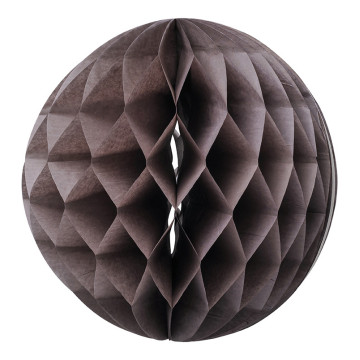 Boule alvéolée taupe 30 cm
