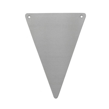 Lot de 5 fanions gris 15 x 21 cm