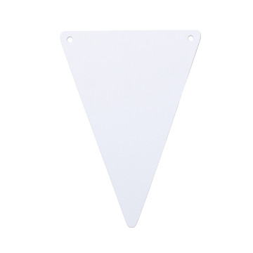 Lot de 5 fanions blanc 15 x 21 cm
