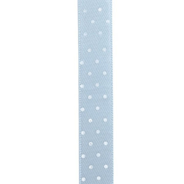 Ruban tissu ciel à pois blancs adhésif 1 cm x 2 m