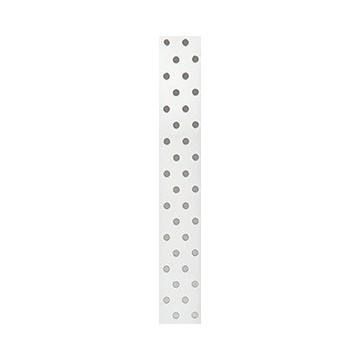 Ruban tissu blanc à pois gris adhésif 1 cm x 2 m