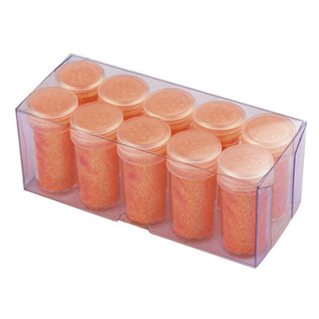 Boîte verseuse paillettes fluo orange 14 ml
