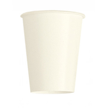 Lot de 100 gobelets jetables en carton blanc 20 cl