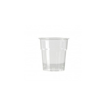 Lot de 50 verres jetables en plastique transparent 10 cl
