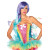 Bustier sequins arc en ciel sexy avec armature Bustier sequins arc en ciel sexy avec armature