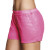 Mini short  sequins rose fluo taille M