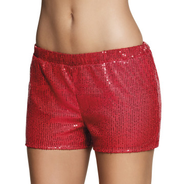 Mini short  sequins rouge taille M