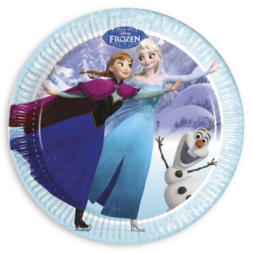 Lot de 8 assiettes Reine des Neiges D 23 cm