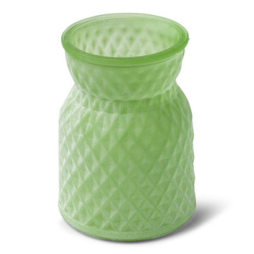 Photophore givre ananas vert 10 x 13,5 cm