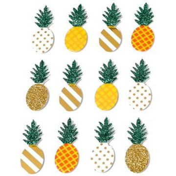 Lot de 12 Stickers Ananas 4,5 x 1,8 cm