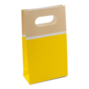 Lot de 6 sacs papier Citron 10,5 x 4,5 x 18 cm