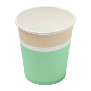 Lot de 20 gobelets jetables en carton Menthe 200ml