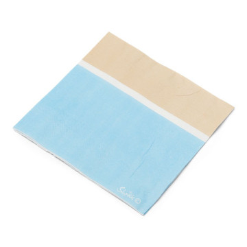 Lot de 20 serviettes jetables en papier 3 plis Ice 33 x 3 cm