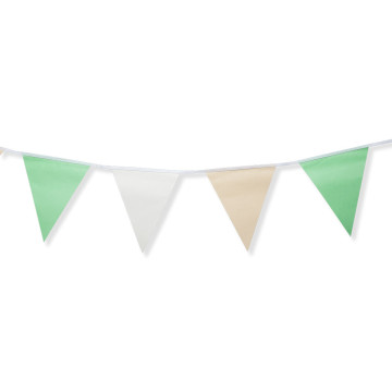 Guirlande 15 fanions Menthe 3 m
