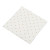 Lot de 20 serviettes jetables blanches pois or en papier 3 plis 33 x 33 cm