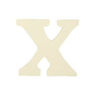 Lettre X en bois à décorer-12 cm
