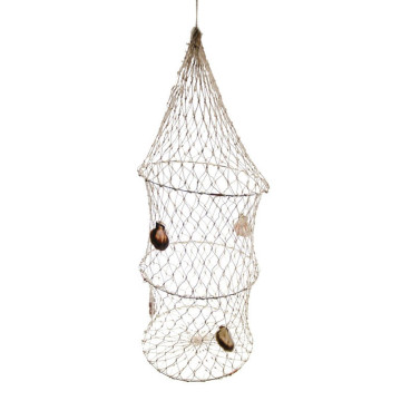 Suspension Filet de pêche coquillages 45 x 16 cm