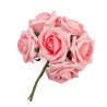 Bouquet de roses roses 20 cm