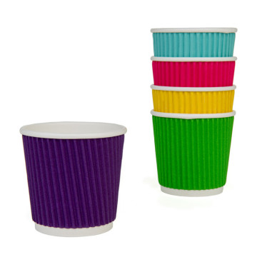 Lot de 20 Gobelets jetables carton multicolore 10 cl