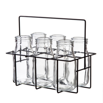 Lot de 6 Bouteilles en verre transparent