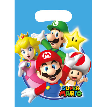 Lot de 8 sachets-cadeaux Super Mario