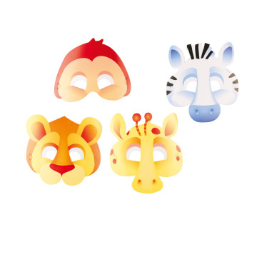 Lot de 8 masques Jungle