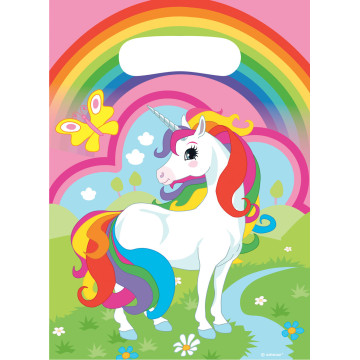 Lot de 8 sachets-cadeaux Licorne