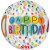 Ballon Happy Birthday 30 Rainbow Clear Orbz 38 x 40 cm