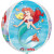 Ballon  La petite Sirène Clear Orbz 38 x 40 cm