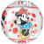 Ballon Minnie Clear Orbz 38 x 40 cm