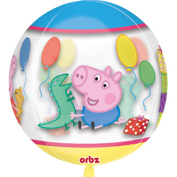 Ballon Peppa Pig Clear Orbz 38 x 40 cm