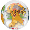 Ballon La Garde du Roi Lion clear Orbz 38 x 43 cm