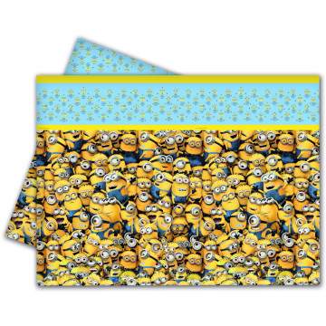 Nappe pliée Lovely Minions 120 x 180 cm en plastique