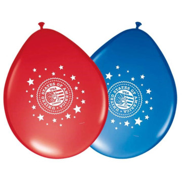 Lot de 8 ballons USA