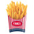 Lot de 4 Cornets pour frites USA Party