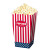 Lot de 4 Cornets pour Popcorn USA Party