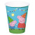 Lot de 8 gobelets jetables Peppa Pig 250 ml Lot de 8 gobelets jetables Peppa Pig 250 ml