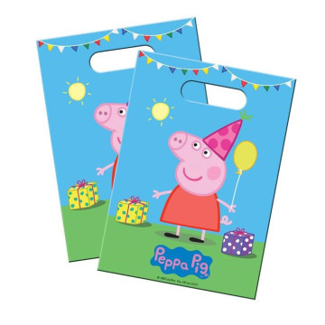 Lot de 8 sachets -cadeaux Peppa Pig