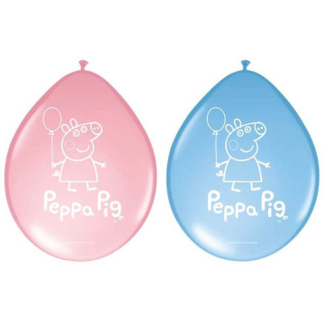 Lot de 8 ballons Peppa Pig