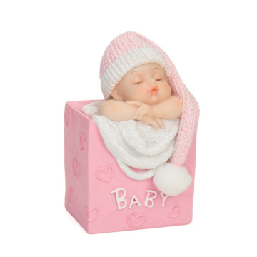 Figurine bébé fille endormi